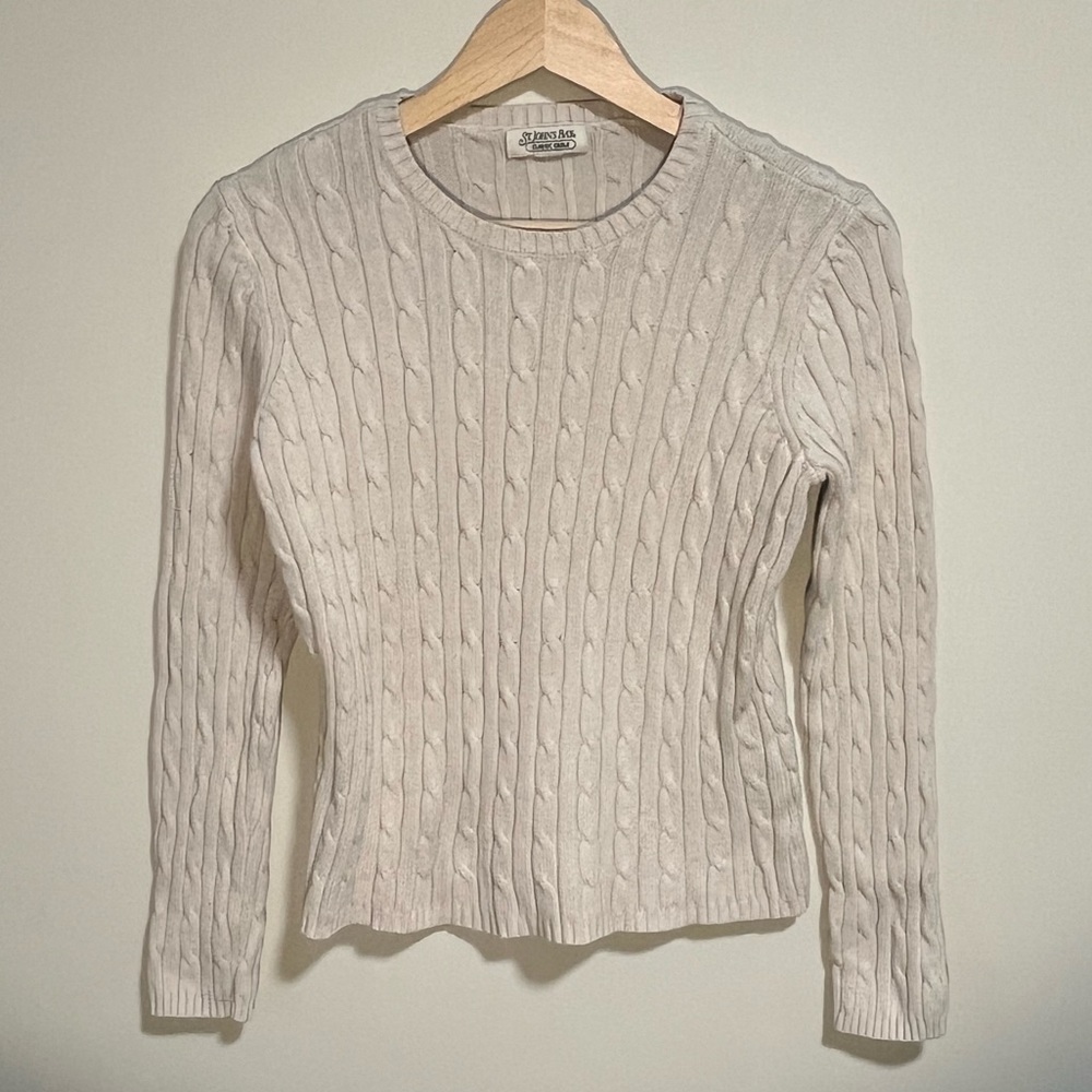 Vintage St Johns Bay fisherman cream sweater